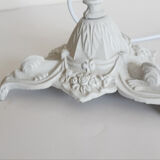 Gray patinated angel bedside lamp