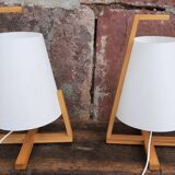 Pair of bedside lamps