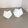 Set of 2 Original OP Art Biscuit Porcelain Vases by AK Kaiser, Germany, 1970s