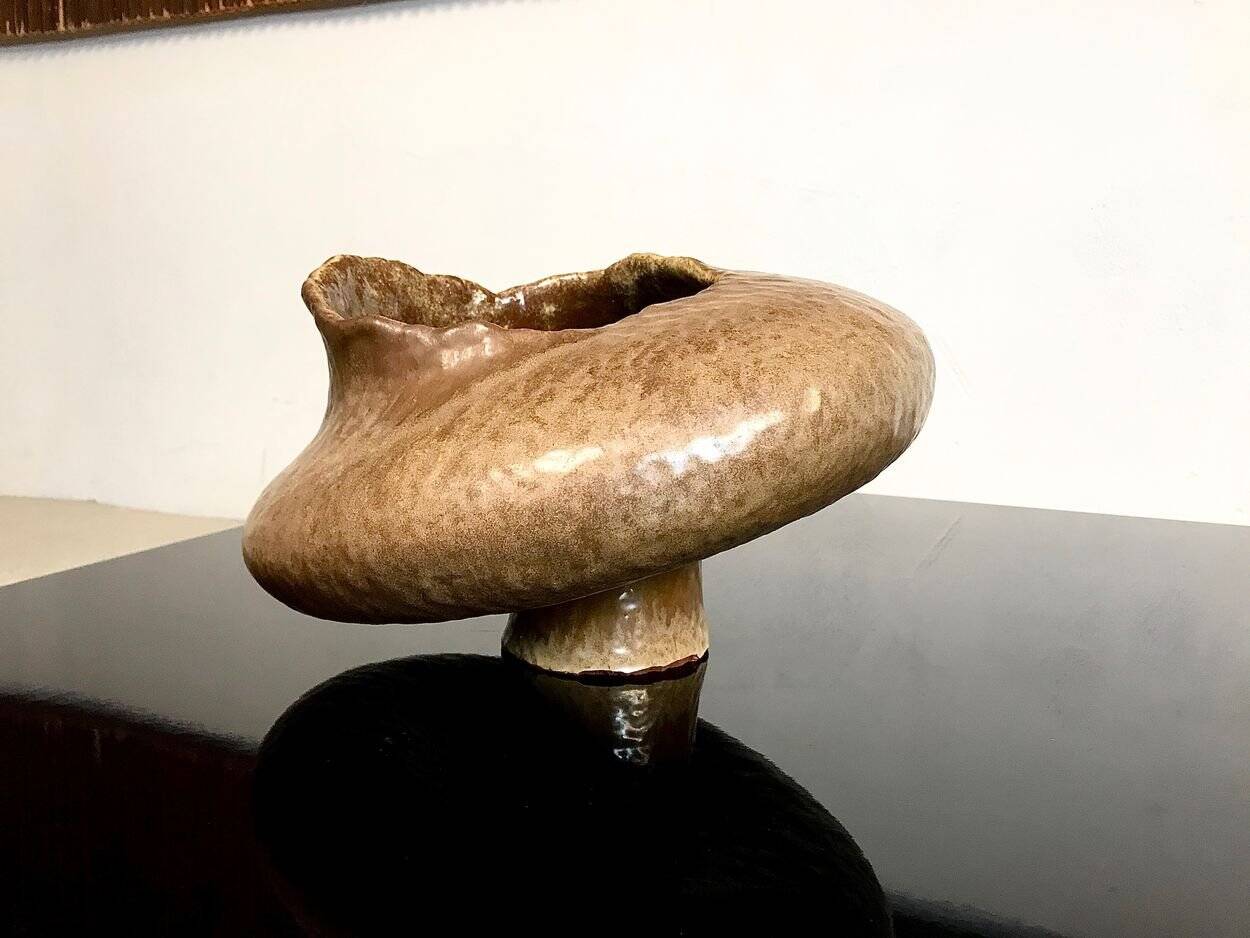 Sculptural Studio Ceramic art vase by Atelier Sorembe, Germany 1970