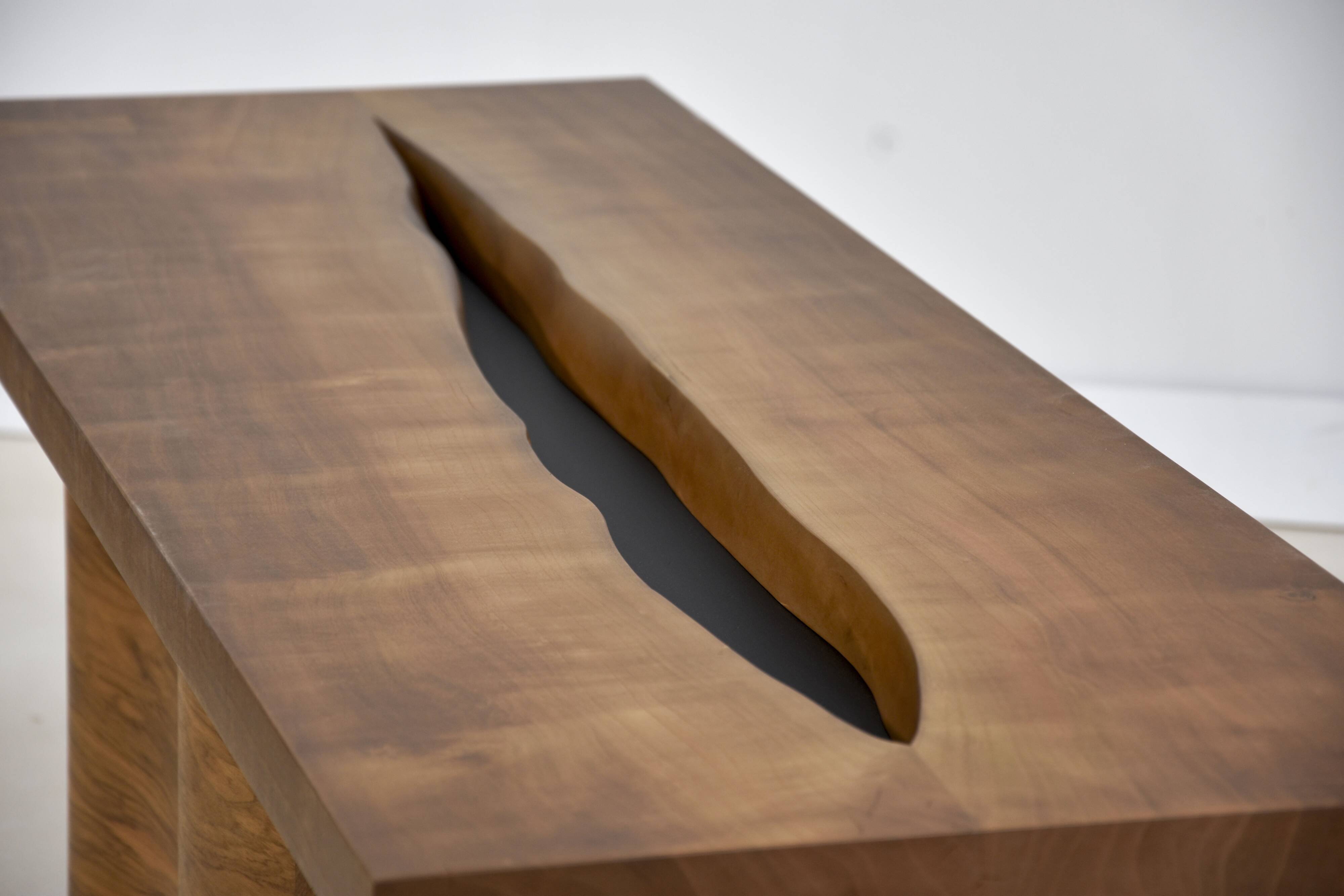 Grande table basse Onda – cerisier