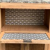 Parisian art deco sideboard in raw oak 1930