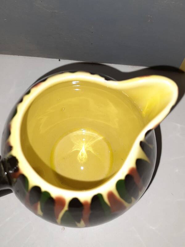 Saint Clément Pitcher from the 50s - Colorful Pattern - Vintage and Antique