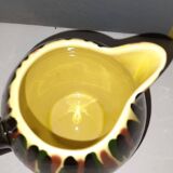 Pichet Saint Clément années 50 - Motif coloré - Vintage et ancien