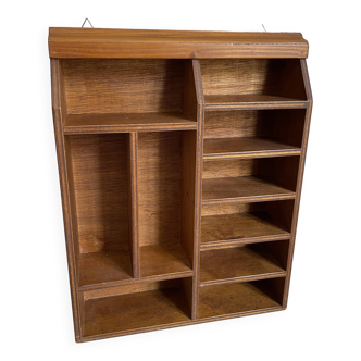 Etagère murale bois mid-century