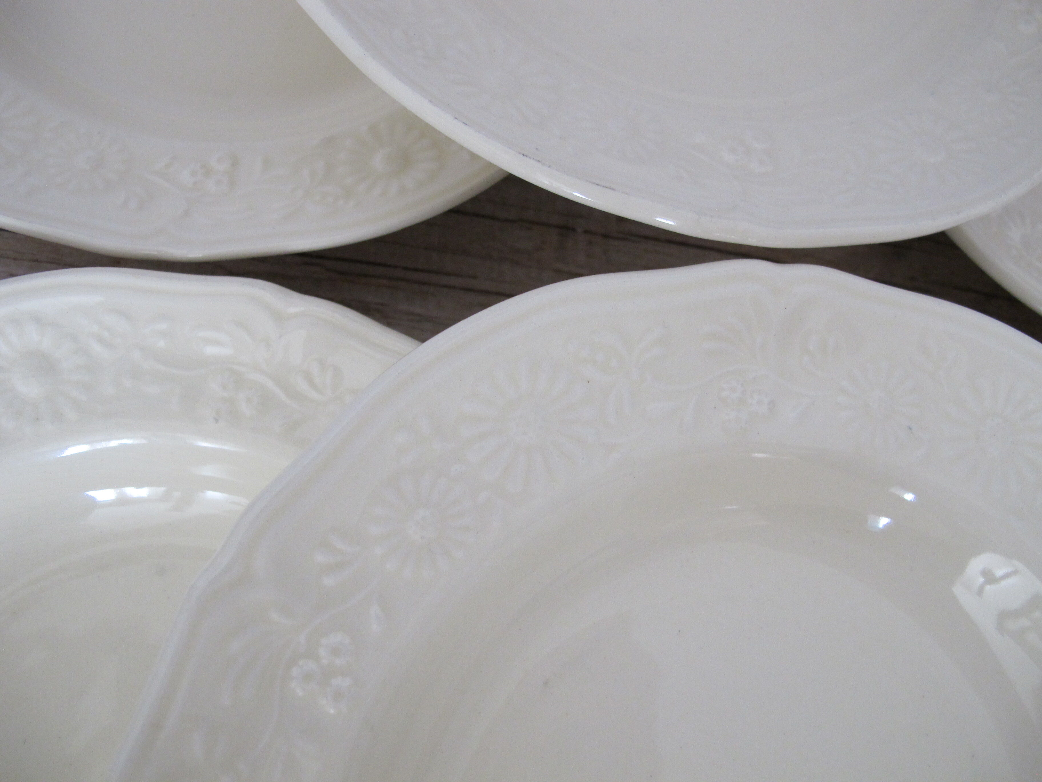 Lot 6 assiettes Gien Pont aux Choux