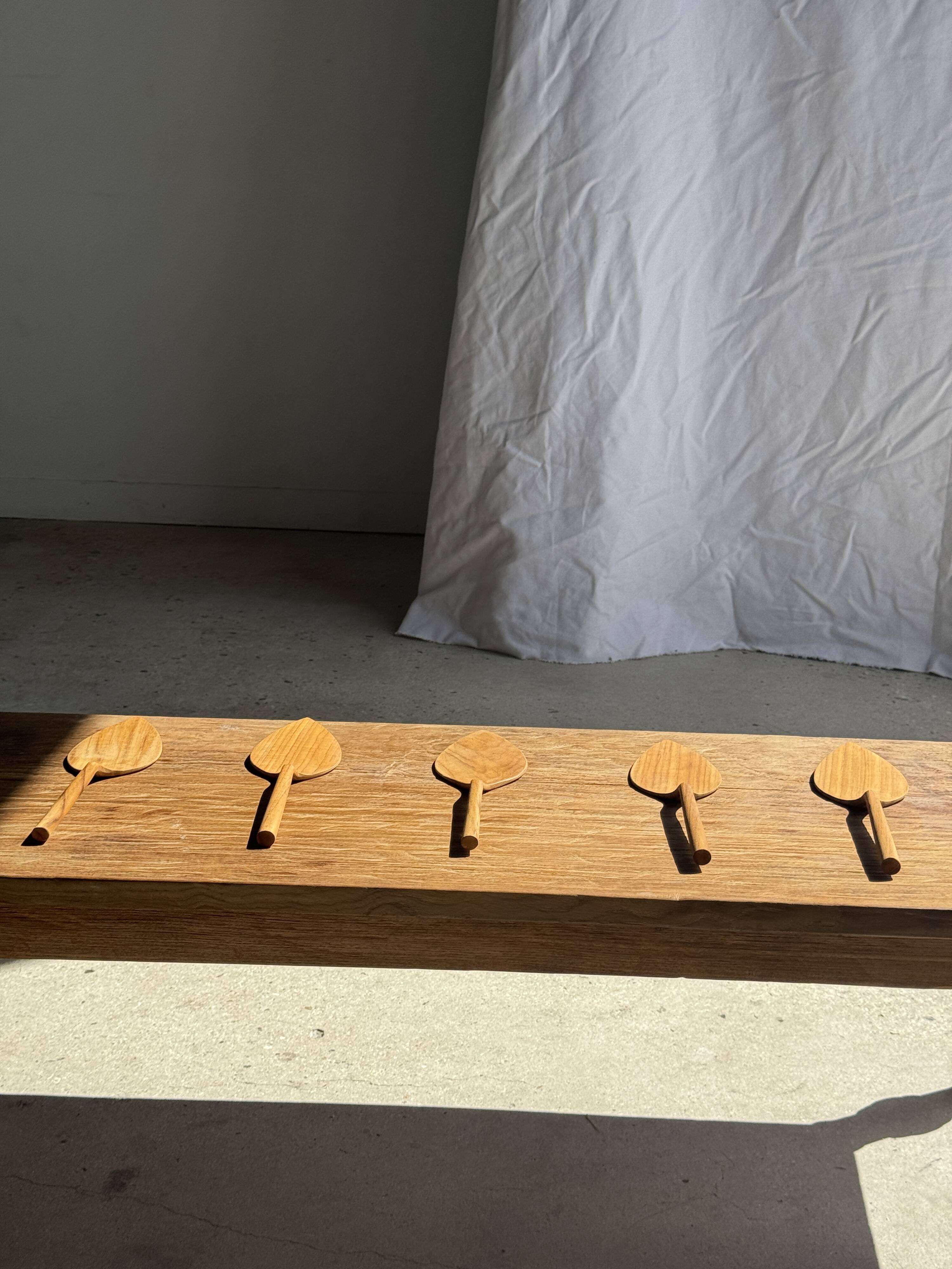Teak pie server kitchen utensil L30 W8