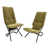 Ensemble de deux fauteuils vintage inclinables des années 50/60