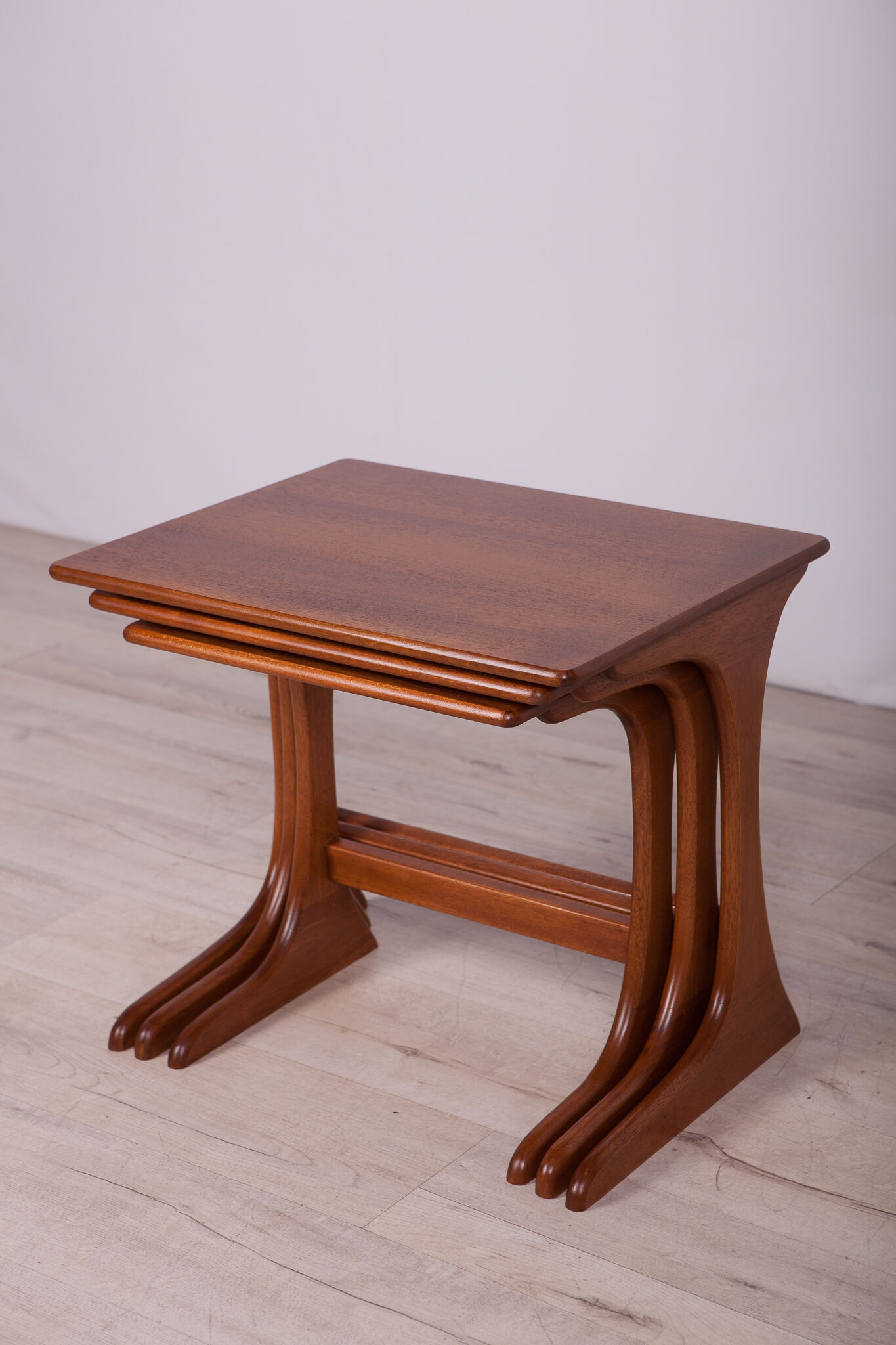 Teak pull out tables by V. Wilkins for G-Plan, 1970s