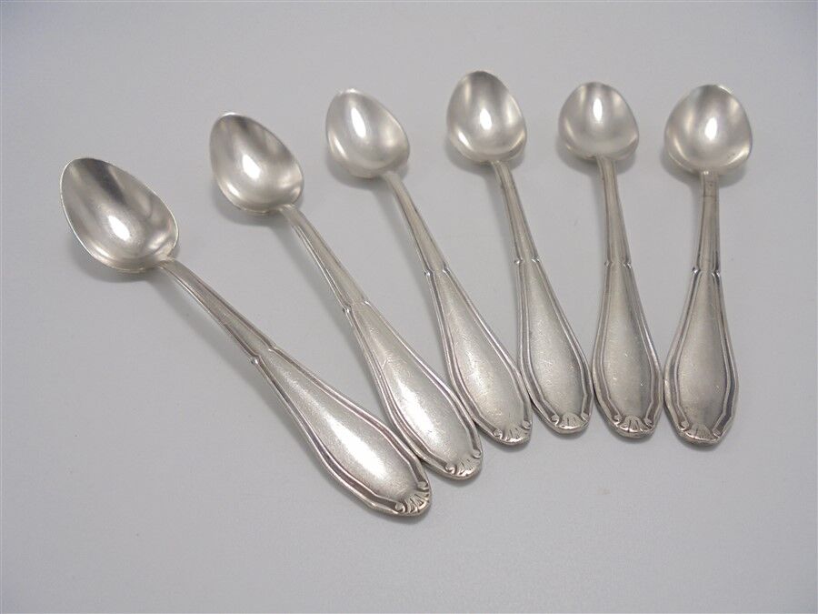 6 old small spoons