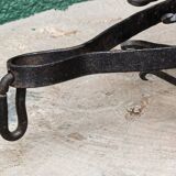Riveted wrought iron cage suspension
