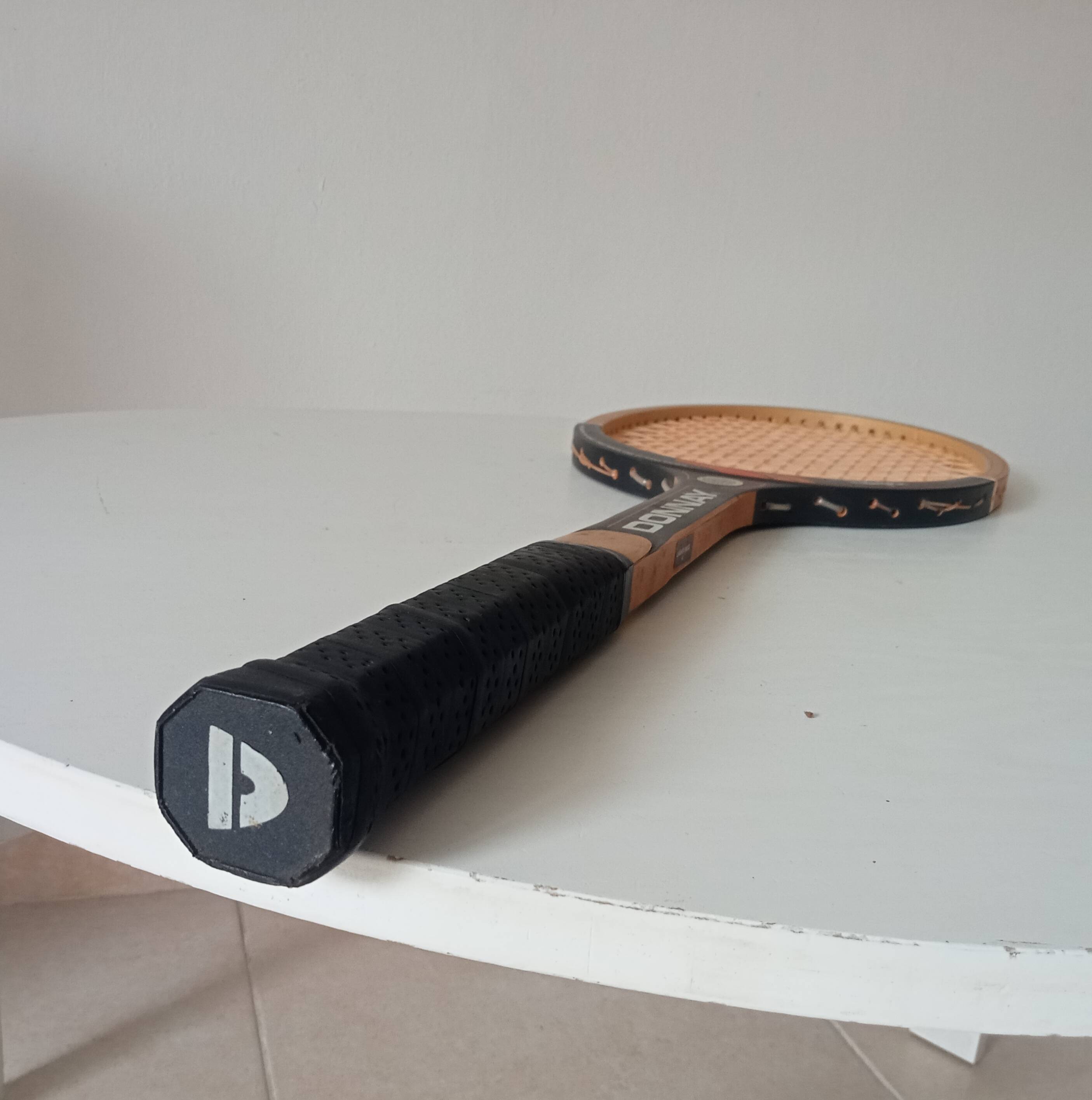 Vintage wooden tennis racket Bjorn Borg