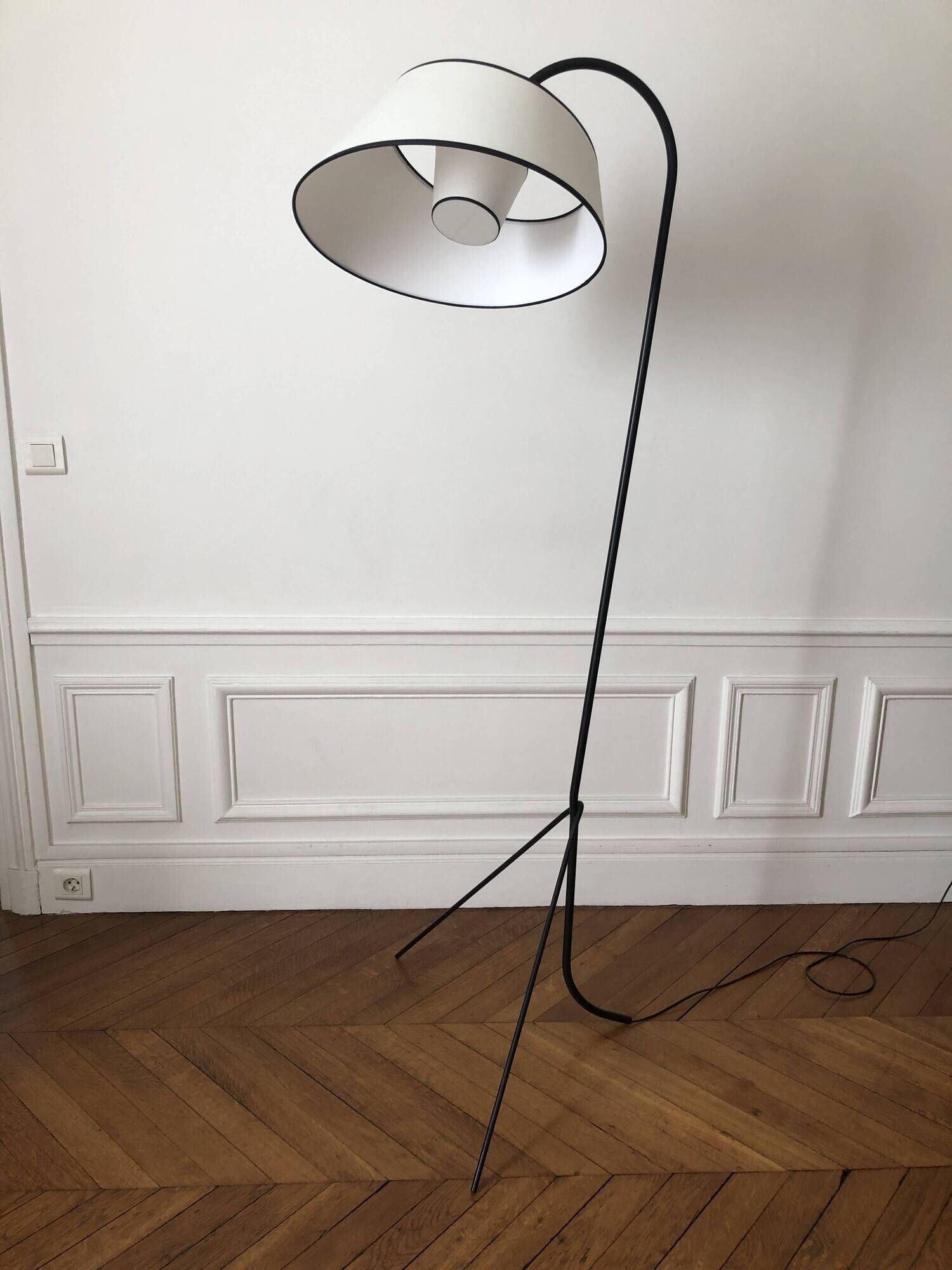 1950s tripod floor lamp