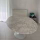 Original Knoll Tulip oval dining table 244x137 Eero Saarinen Arabescato Matt