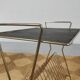 table door Brass vinyl and perforated sheet metal , 60s