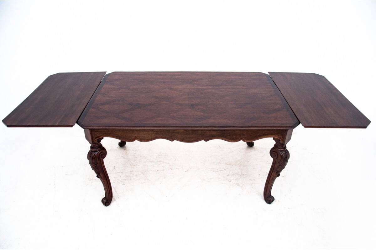 Antique table and chairs from the 19th century, Western Europe.