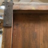 Mirror in blue lacquered wood, 148x102 cm