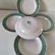 Set of 9 earthenware soup plates – Saint-Amand, decor no. 207 (1941)