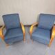 Pair of armchairs designed by K. Koželka & Antonín Kropáček for  Interier Praha Czechoslovakia 1950.