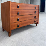 Italian teak chest of drawers year 50