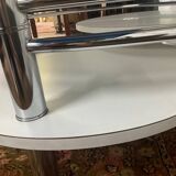 Table basse années 70 plateaux pivotants