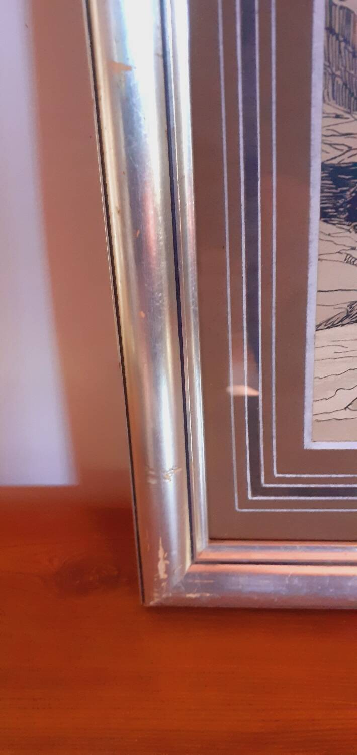 Art Deco Ink Drawing 1930 Framed