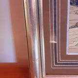 Art Deco Ink Drawing 1930 Framed