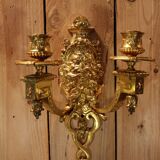 pair of gilt bronze wall lights signed by Etienne Giraud in Lyon