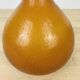 Vintage 70s orange caramel glass vase