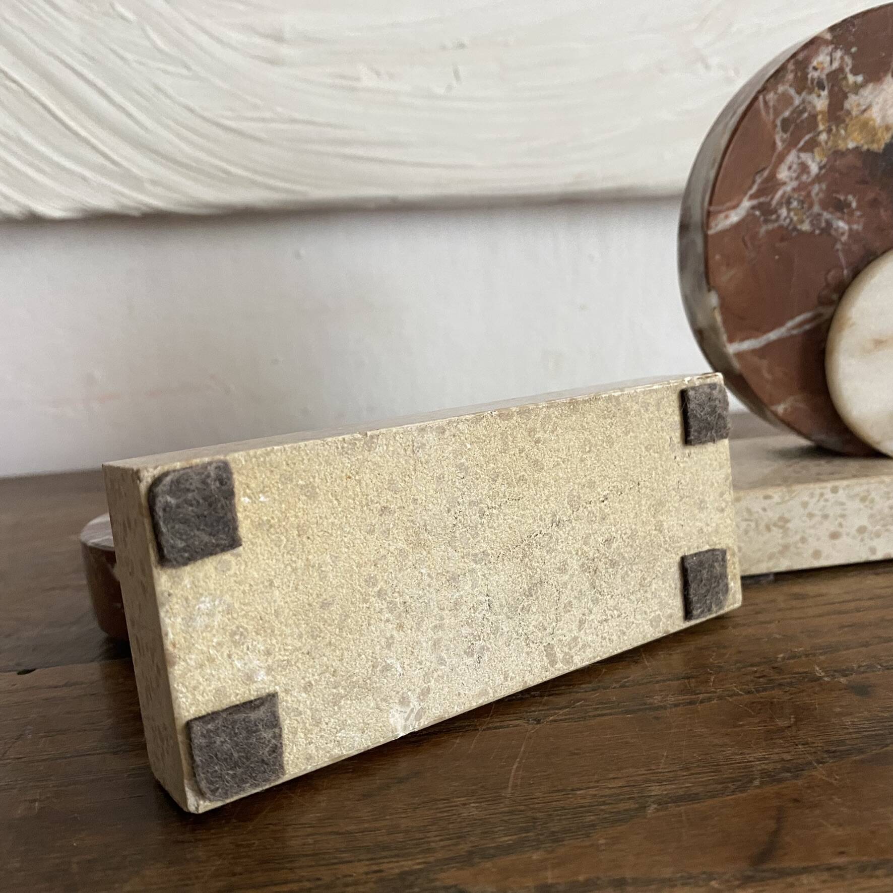 Art Deco marble bookends