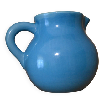 Blue bowl pitcher