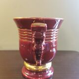 Vintage vase with seahorses