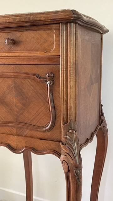 TABLE de Chevet Style Louis XV MARBRE