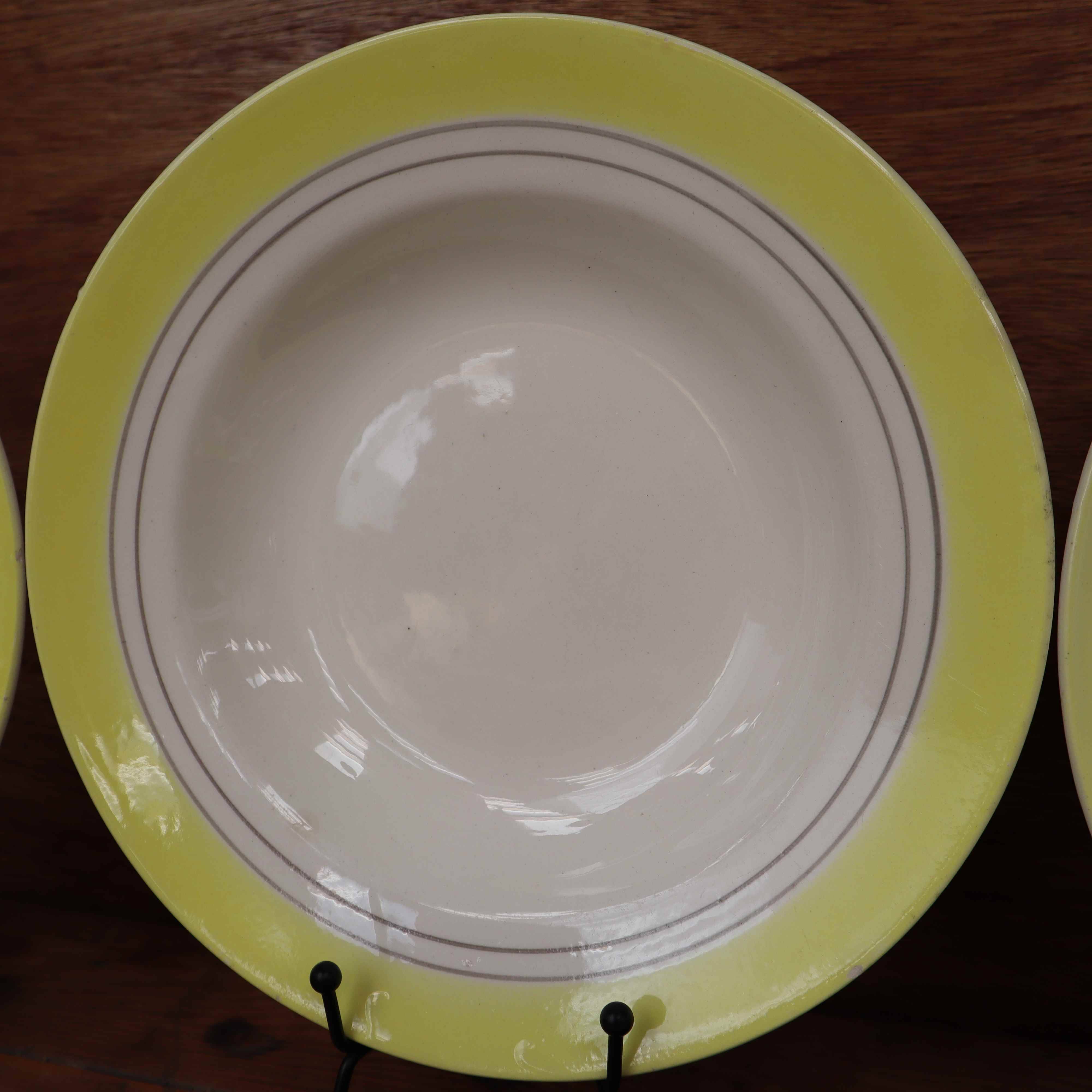5 vintage deep plates from Primefleur Françoise