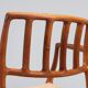 Niels Otto Moller model 66 armchairs in teak and paper cord Denmark 1970