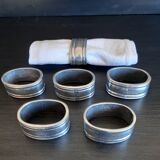 Set of 6 towels rings