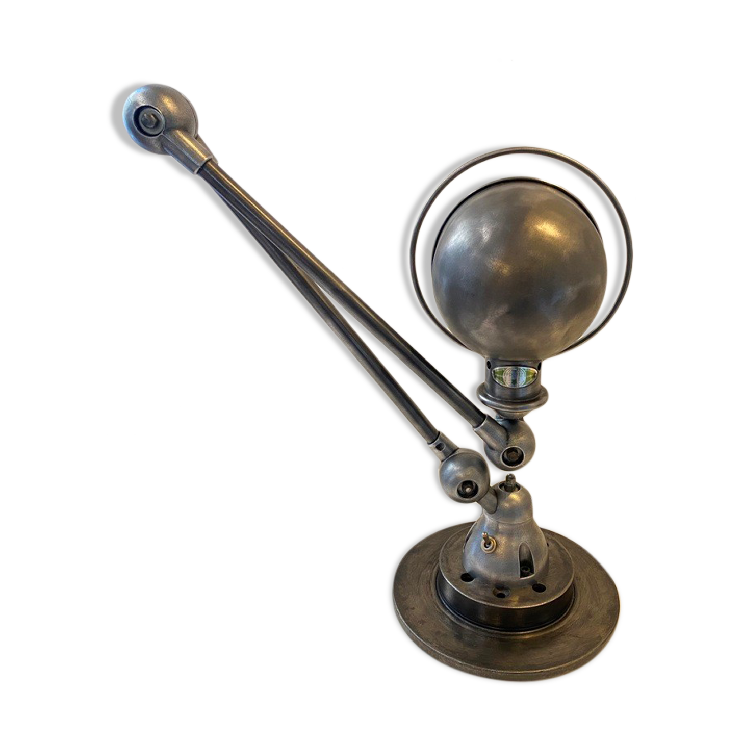 Jieldé desk lamp 2 arms 40cm industrial graphite Jean Louis Domecq