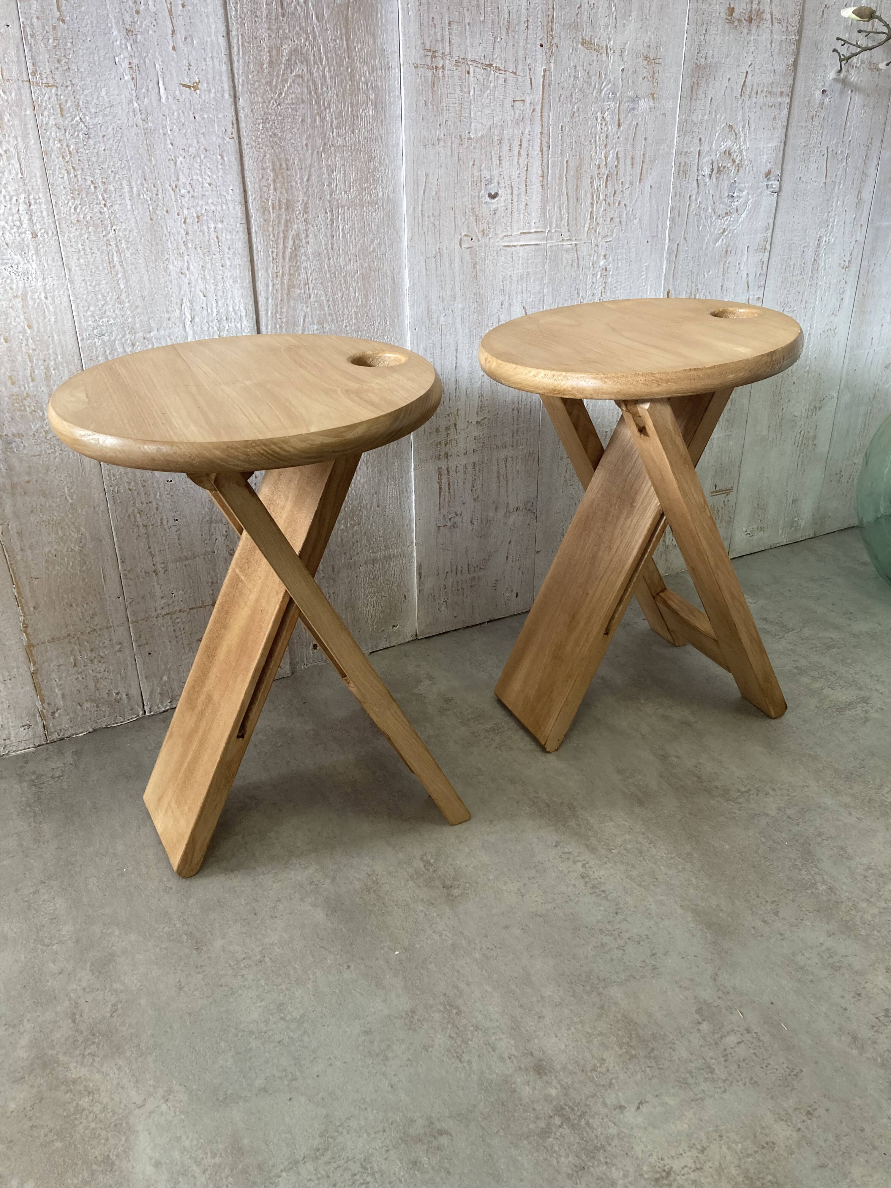 Pair of folding stools