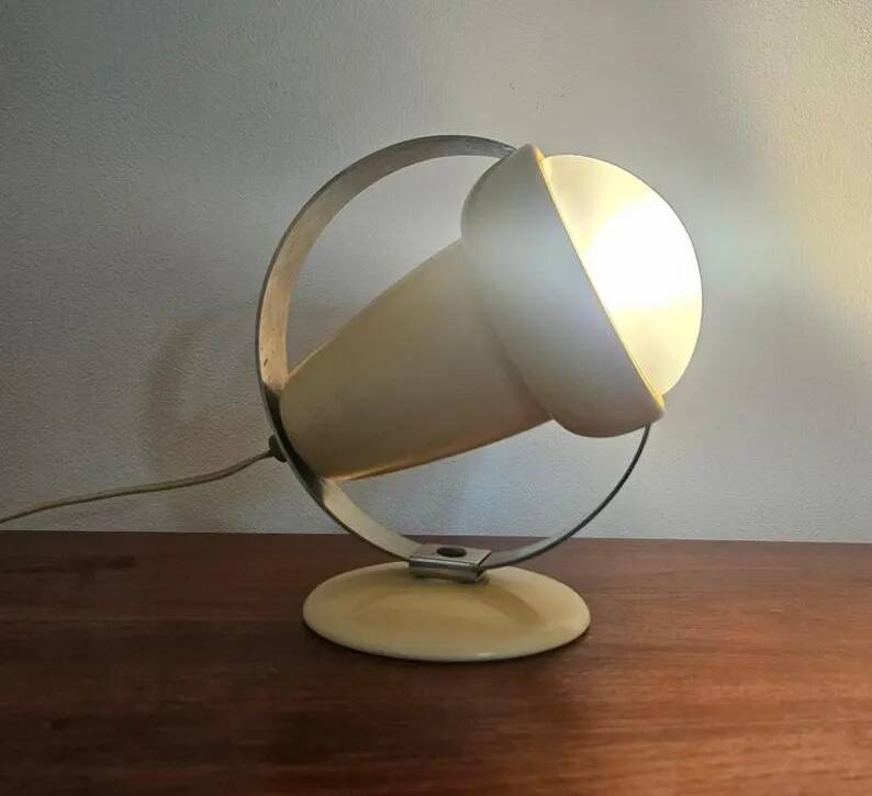 Midcentury Table or Wall Lamp Philips, Charlotte Perriand, Netherland, 1960s