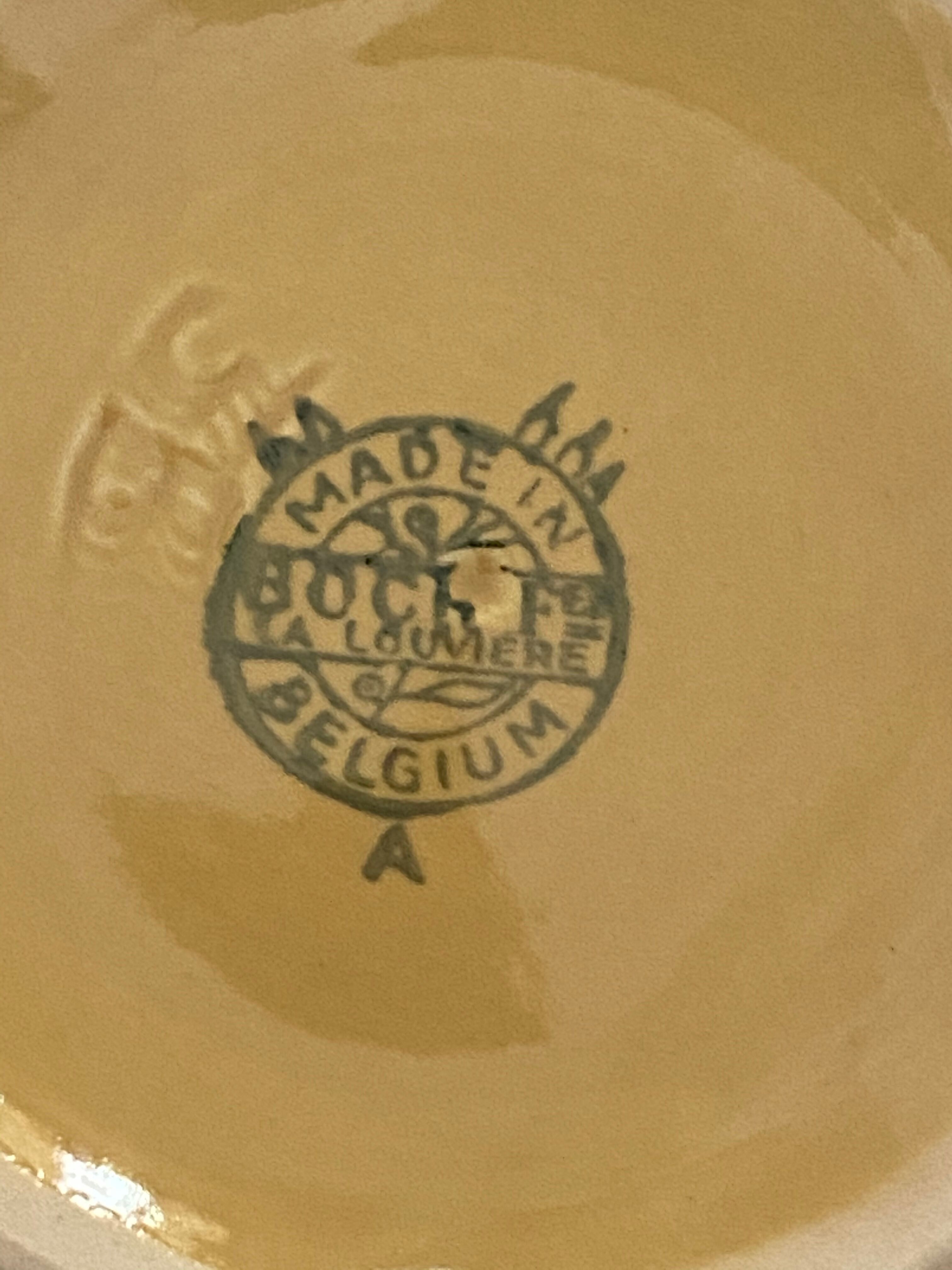 Set of 6 old Boch Brothers bowls