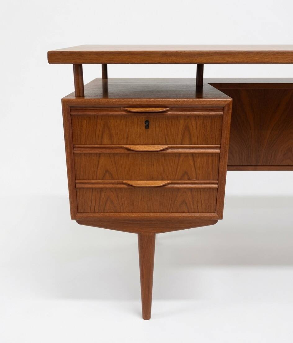 1960s Danish Teak Executive Desk