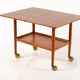 Tea cart with folding tray Poul Jeppesen Denmark circa 1965