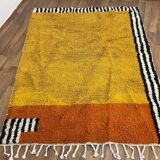 Traditional coloured Beni Ourain Berber rug, size 140 x 260 cm.