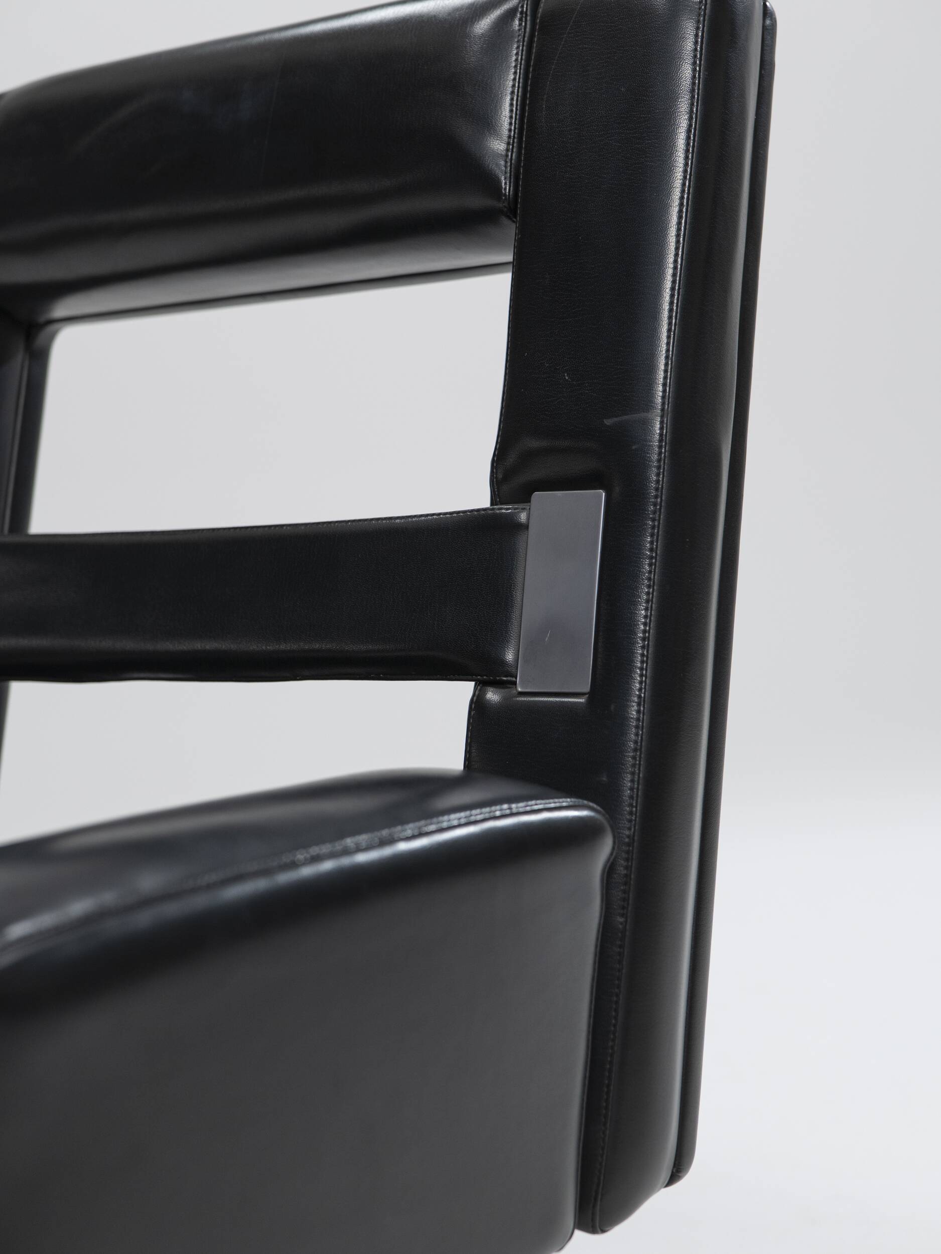 Leatherette Armchair Prototype, Italy, 1980s