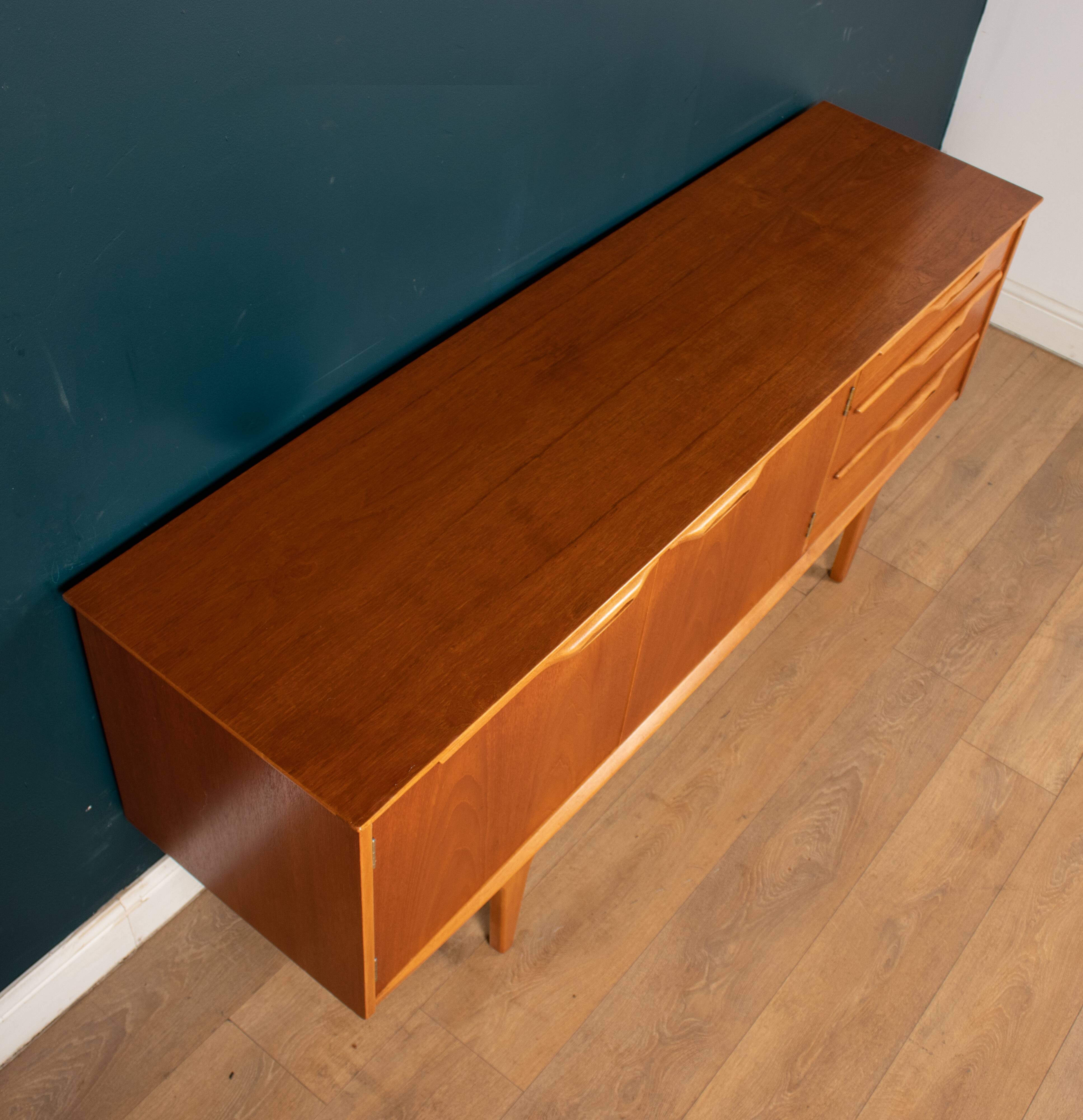 Retro teak 1960s jentique classic short sideboard
