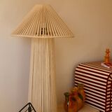 Lampadaire chapeau blanc cassé en coton
