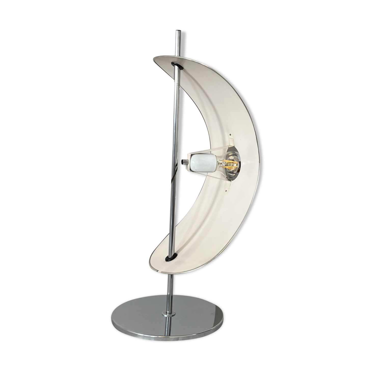 PATENTATTO CHROME AND LACQUER LAMP!) /) ITALY