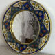 Miroir en bois peint et verre