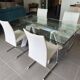 Table and 4 chairs Roche Bobois