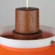 Pendant Lamp – Plastic and Teak, Model 549 – Uno & Östen Kristiansson for Luxus Vittsjö, Sweden, 1960s